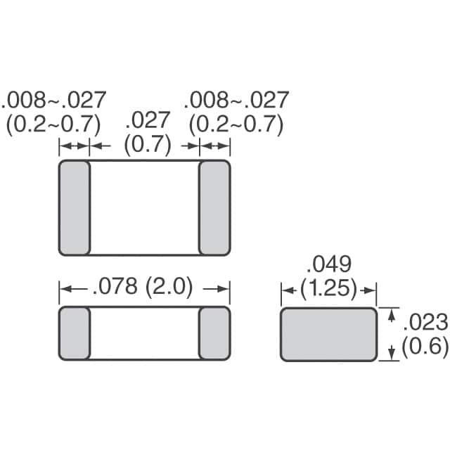 GCM2165C2A302JA16D Murata Electronics  Ceramic Capacitors